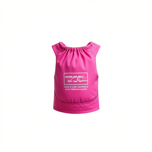 Adjustable Drawstring Dog Sport Vest <b>Waterproof</b> Warm Outfit Clothes <b>Jacket</b> For Dogs <b>Pink</b> Color Winter Wear Nylon Material - Product Image 1