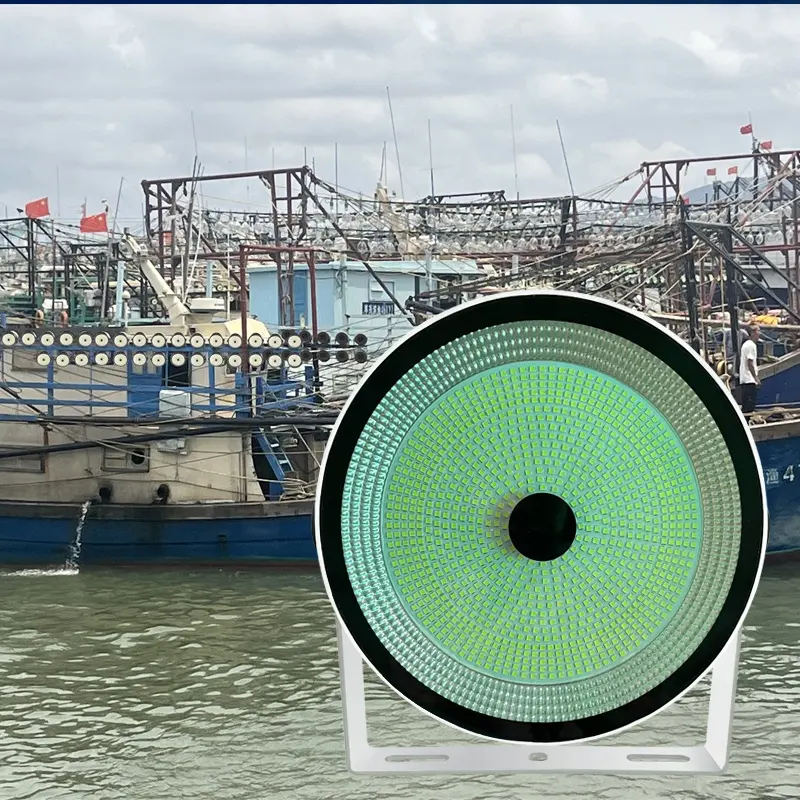 1000w LED Anziehende Fisch lampen auf dem Boot Hochleistungs-wasserdichtes Sammeln von Angels chein werfern Fish Finder Lights On Board