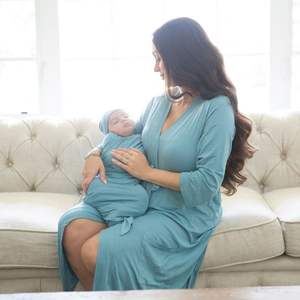 Robes d'<span class=keywords><strong>allaitement</strong></span> bio et lange en bambou pour maman <span class=keywords><strong>Robe</strong></span> <span class=keywords><strong>de</strong></span> maternité et couvertures pour bébé <span class=keywords><strong>Robe</strong></span> <span class=keywords><strong>de</strong></span> maternité en fibre <span class=keywords><strong>de</strong></span> bambou bio - Product Image 5