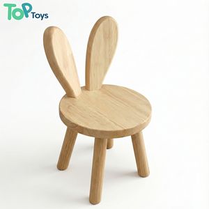 Modern Wooden Kids <strong>Chair</strong> with Rabbit Ear Backrest-Eco-Friendly Dining &amp; Hotel Use School Classroom Furniture - Product Image 1