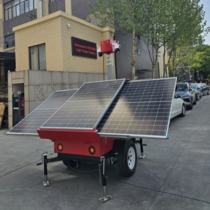 Solar Surveillance Trailer Emergency Response Teams Rapid Deployment All Weather <b>Security</b> <b>Cameras</b> System - Product Image 6