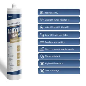 Thấp VOC và thấp Mùi thấp co rút thấp Superior niêm phong sức mạnh Acrylic nước dựa trên Duct Sealant