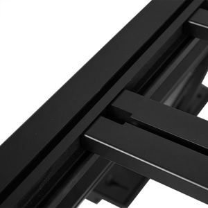 SEMRISE <span class=keywords><strong>Porte</strong></span>-bagages <span class=keywords><strong>de</strong></span> toit en alliage d'aluminium argenté 4x4, support <span class=keywords><strong>de</strong></span> coffre tout-terrain avec capacité <span class=keywords><strong>de</strong></span> 100 kg pour Hilux F150 - Product Image 6