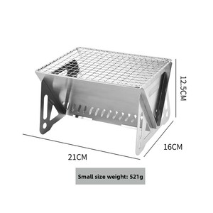 Barbecue multifonctionnel Sunsbuild pour l'extérieur avec poêle à bois et grille, en acier inoxydable portable pour le camping et la cour - Product Image 6