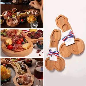 Planche Apéritive en Bambou, <span class=keywords><strong>Plateau</strong></span> à <span class=keywords><strong>Fromage</strong></span>, Planche de Service Vin et Viande, Couverts Humoristiques pour Cuisine, Cadeau Unique pour Femme - Product Image 3