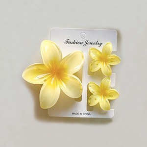 3 pccs गर्म बिक्री विंटेज बोहेमिया अंडे के फूल के बाल क्लिप सेट महिलाओं के लिए फैशन छुट्टियों के सामान के लिए सेट - Product Image 6