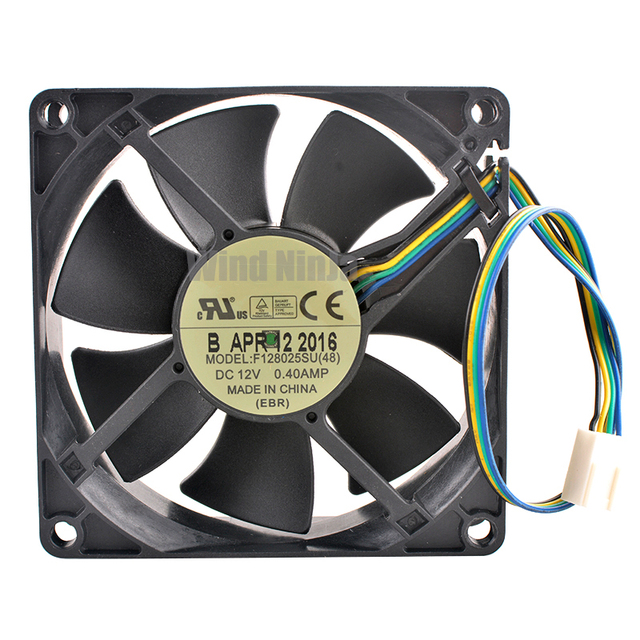 F128025SU 8cm High Speed Cooling Fan 80x80x25mm DC12V 0.40A 4pin for Server Computer Chassis CPU 80mm Fan for Computer Case