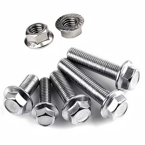 <b>Fasteners</b> Bolts Nuts <b>Fastener</b> Stainless Steel M4 M6 M8 M10 M12 DIN6921 Class 4.8.8.8 10.9 12.9 Hex Flange Head Bolt - Product Image 1