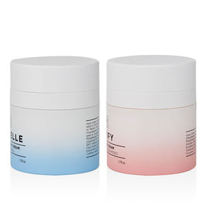 Pantalla de seda personalizada de lujo <span class=keywords><strong>2021</strong></span>, paquete de cosméticos de 0,5 oz, 1oz, 15ml, 30ml, 50ml, marrón, beige, crema sin aire - Product Image 2