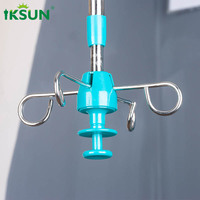 Iksun – tringles à rideaux flexibles en aluminium en forme de l en forme de u, pliage manuel, montage supérieur incurvé
