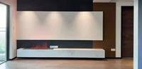 Cheminée électrique à vapeur en acier, écologique, facile à installer, plusieurs couleurs, contrôle WiFi, décoration de bureau, vente chaude