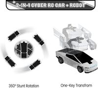 Voiture télécommandée transformable EPT, déformation à un bouton, rotation à 360 degrés, robot camion jouet pour enfants