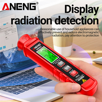 ANENG GN902 Detektor Radiasi Elektromagnetik Portabel LCD Alarm Cahaya Pengukur Suhu Dosimeter dengan Resolusi V/m