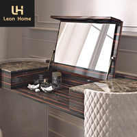 Coiffeuse Table de maquillage coiffeuse avec tabouret et miroir Offre Spéciale