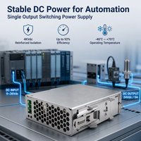 Alimentation électrique DC-DC sur rail DIN LEYU DDR-120D-12 12V 10A 24V 5A 120W avec isolation 4KV pour l'automatisation industrielle et le contrôle PLC