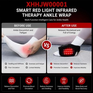 Nouvel arrivage : <span class=keywords><strong>Appareil</strong></span> de thérapie par lumière rouge rechargeable et portable, ceinture de massage chauffante et vibrante <span class=keywords><strong>pour</strong></span> la cheville, soulagement des douleurs aux pieds et aux chevilles - Product Image 5