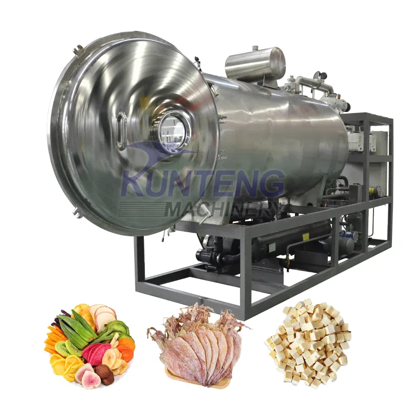 Lyophilisateur multifonctionnel lyophilisateur de sublimation pour la fabrication de fruits lyophilisés en poudre de lait d'œuf sec 10 kg