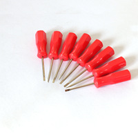 Mini tournevis cruciforme à tête fendue, tige en acier au carbone 45, manche en plastique, 55 mm, outil de réparation manuel pour l'électronique, kits cadeaux