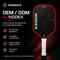 Nouvelle conception NXT01 Ti, raquette de pickleball USAPA de haute qualité, personnalisée en usine, en fibre de carbone et titane T700 thermoformée