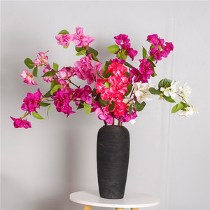 Ranting Bougainvillea Sutra Buatan 80cm, Batang Bougainvillea Panjang Tunggal Grosir untuk Dekorasi Rumah, Hotel, Toko, Pernikahan