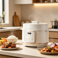 Cuisinière à pression électrique standard avec panneau numérique, plusieurs préréglages, cuve intérieure antiadhésive pour la cuisine à domicile