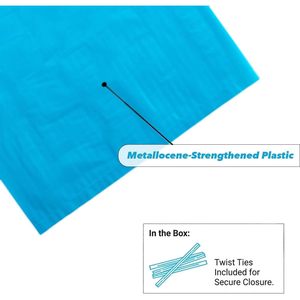 Bolsas de Plástico Resistentes para Hielo, Color Azul, 8 Lb, Paquete de 1000, Duraderas, para Almacenamiento en Congelador, para Comercio Minorista, Catering y Conservación de Alimentos - Product Image 3