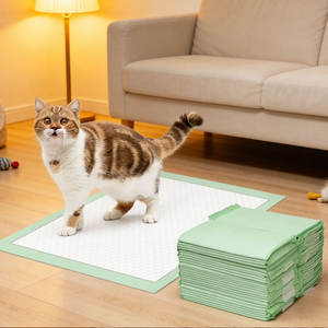 Almofadas Descartáveis para Animais de Estimação por Atacado, Tapete Sanitário Super Absorvente de Alta Qualidade, Almofadas Anti-vazamento para Urina de Gatos, Tapete de Treinamento para Animais de Estimação - Product Image 1