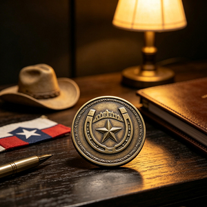 <span class=keywords><strong>Torcia</strong></span> Western Lone Star in Metallo Anticato di Alta Qualità, Personalizzata con Incisione Profonda e Goffratura, Produttore OEM per Ordini all'Ingrosso - Product Image 2