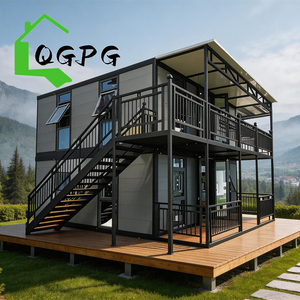 Casa Contenedor Plegable de Lujo de Dos Pisos, Casa Prefabricada Plegable, Casa Modular Expandible, Casa Móvil - Product Image 1