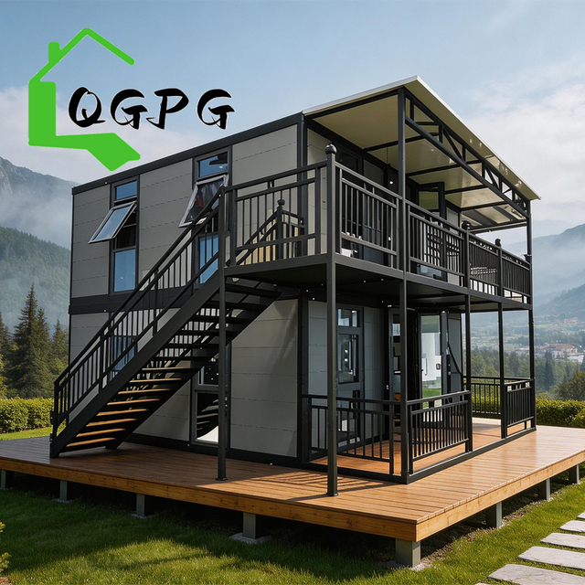 Luxury Foldable Container House Two Story Prefab Folding Home Expandable Modular Living House Mobile Home