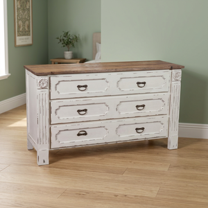 Antique European Solid Wood 3-Drawer Wardrobe Sideboard Living Room Storage <b>Cabinet</b> Optional Color Eco-Friendly Furniture - Product Image 3