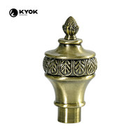 Accessoires pour rideaux KYOK, tube en fer avec embout en plastique pour tringle à rideau, quincaillerie de décoration, tringle à rideau double torsadée 28/22 mm