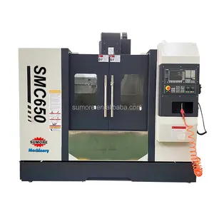 CNC küçük dikey işleme merkezi Vmc650 VMC Cnc kontrol sistemi SMC650 ile 650 Cnc Metal freze makinesi