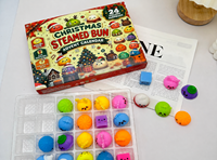 Calendrier de l'Avent Squishy de Noël 24 Jours, Mini Jouets TPR, Coffret Cadeau Surprise Compte à Rebours pour Enfants