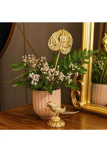 Flor de Anturio Natural Chapada en Oro de 24K de Primera Calidad, Adorno Floral Decorativo para Decoración Moderna y Minimalista del Hogar, Eventos de Boda - Product Image 2