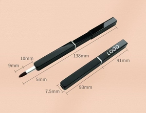 Chuyên Nghiệp Chất Lượng Cao Tổng Hợp Tóc Lip Bàn Chải Có Thể Thu Vào Khuôn Mặt Trang Điểm Công Cụ Thiết Lập Với Nhôm Xử Lý Phẳng 1 Mảnh - Product Image 5