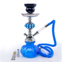 Offre Spéciale : Chicha Moderne en Verre Arabe, Petite et Portable, avec Tube Unique et Accessoires Complets – Kit Mini Shisha