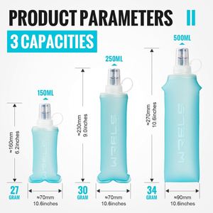 Outdoor Sports TPU Soft Folding Water <b>Bottle</b> Custom logo <b>Squeeze</b> Water <b>Bottle</b> Running Special Water <b>Bottle</b> - Product Image 3