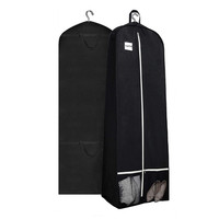 Sac de rangement avec logo personnalisé portable pliable pour robe de mariée longue poussière housse pour robe de mariage vêtement