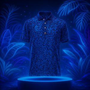Nouveau design, logo personnalisé, 88% polyester, 12% élasthanne, motifs par sublimation, vêtements de golf pour hommes, polo à séchage rapide - Product Image 2