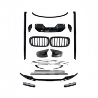 Kit de Modificación para BMW X6 F16, Black Knight Surround, Alerón Delantero, Alerón Trasero, Faldones Laterales, Alerón Trasero