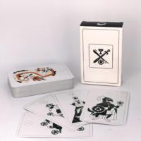 Jeu de tarot personnalisé 78 cartes noir et blanc, jeu de divination avec boîte de rangement