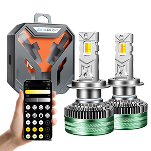 Bombilla LED para Faros Delanteros Xview de 50000LM y Alta Potencia de 300W, Lámpara LED H7 H4 con Doble Tubo de Cobre, Luces LED para Automóvil, Bombilla LED para Faros Delanteros de 6000K - Product Image 1