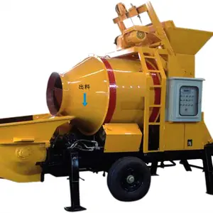 Tambor de bola mixto móvil pequeño Jbt30 con bomba, mezclador de hormigón, mezclador de camión de hormigón pequeño, bomba hidráulica móvil, mezclador de hormigón