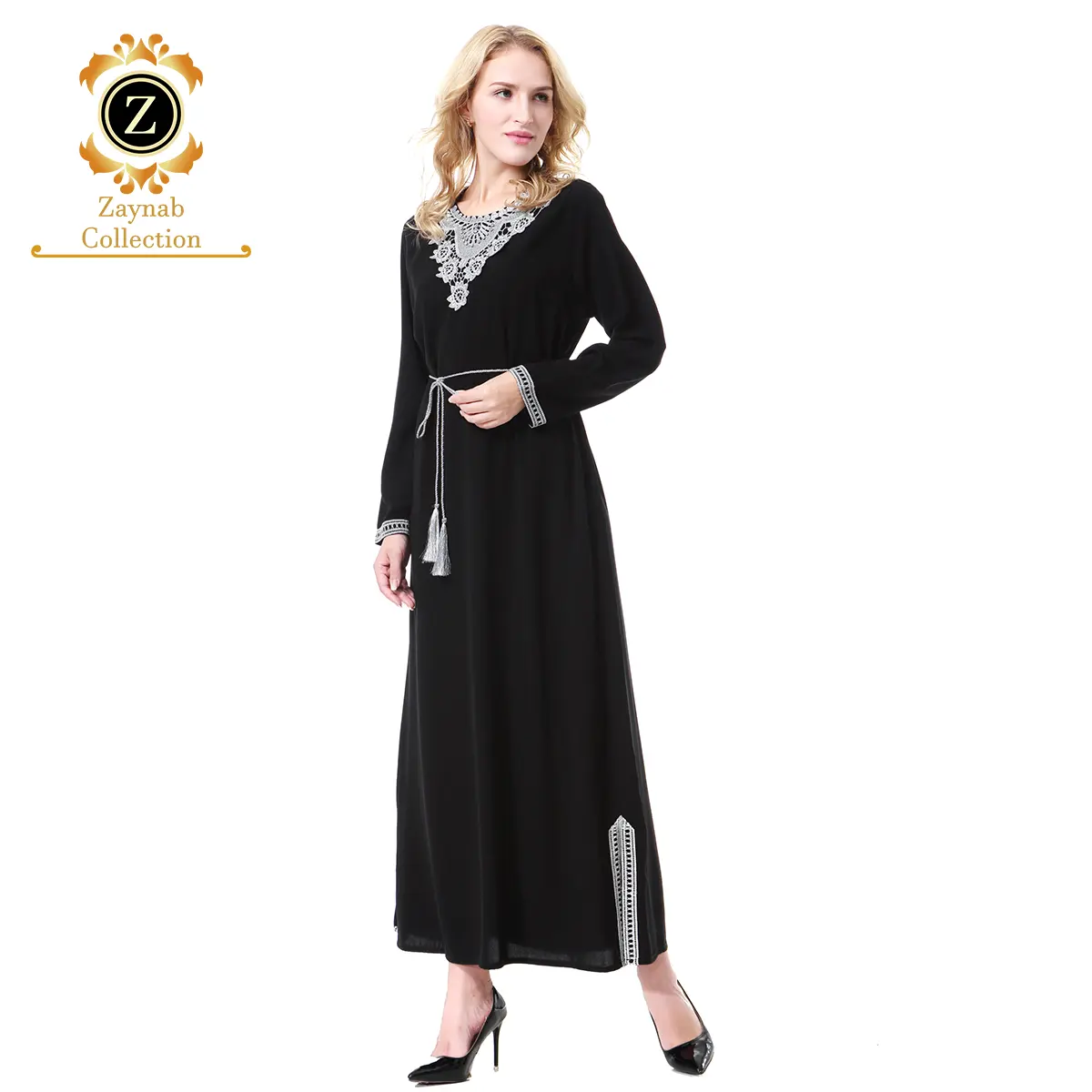 Zaynab Abaya Nida Abaya pamuk türkiye tasarımlar Kaftan islam giyim Dubai toptan Abaya