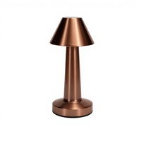 Lampe de table portable à design nordique avec variateur tactile rechargeable, lampe de nuit LED moderne sans fil, lampe de bureau à 3 couleurs pour la lecture