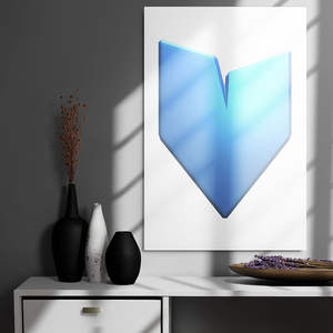 Robot's Heart Metal Prints Artistic Decorative Wall Art - Product Image 1