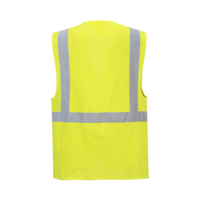 CITICITY Custom logo Executive Safety Vest Reflective <b>Jacket</b> Yellow <b>Construction</b> Warehouse Safety <b>Work</b> Vest with Multi Pocket - Product Image 3