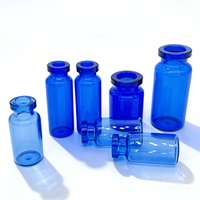 Flacons en verre ambré bleu de 3 ml à 10 ml, ampoules pharmaceutiques, flacons en verre cosmétiques, flacons en verre médicaux pour la beauté, flacons en verre anti-lumière