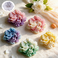 Nouvelles Idées – Moule en Silicone pour Bougie d'Aromathérapie en Forme de Fleur Artificielle, Gel, Faite à la Main, Forme Irrégulière de Pivoine, Désodorisant de Voiture